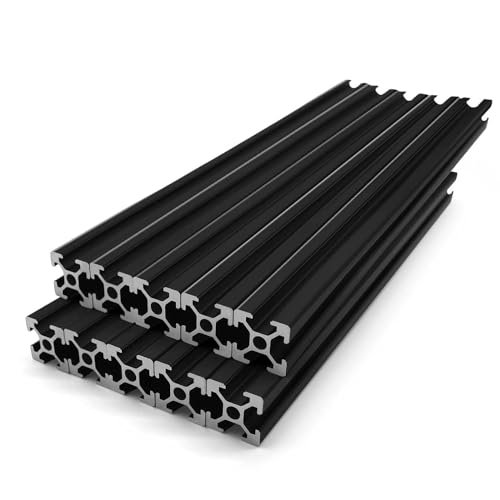 Iverntech 10 Stück 1220 mm 2020 V Typ Schwarz Europäischer Standard Eloxierte Linearschiene Aluminiumprofilextrusion für DIY 3D-Drucker und CNC-Maschinen von Iverntech