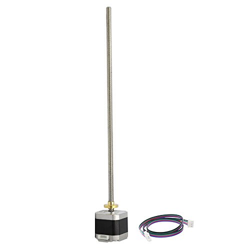 Iverntech NEMA 17 Schrittmotor mit integrierter 310 mm Tr8x8 Leitspindel für Prusa i3, Reprap Corexy, MP Select Mini 3D Drucker und CNC Mile Router Iverntech NEMA 17 Schrittmotor mit integrierter 310 mm Tr8x8 Leitspindel für Prusa i3, Reprap Corexy, MP Select Mini 3D Drucker und CNC Mile Router von Iverntech