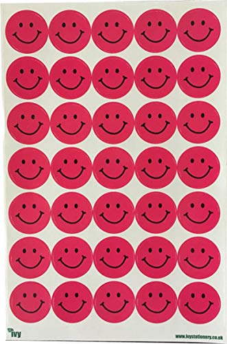 Sticker, Motiv Smiley, Pink, 420 Stück von Ivy Stationery