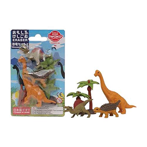 Iwako BRI057 Bleistift-Radiergummis/Sammelpuzzle Dinosaurier 2 Iwako BRI057 Bleistift-Radiergummis/Sammelpuzzle Dinosaurier 2 von Iwako