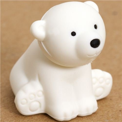 white polar bear eraser by Iwako from Japan by Iwako (English Manual) von Iwako