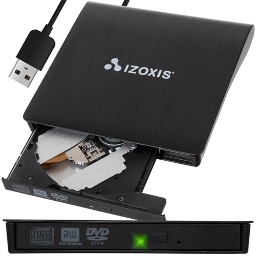 Izoxis Externes CD/DVD-Laufwerk USB 3.0 Typ-C Kompakt Tragbar Plug & Play Windows 98, SE, ME, 2000, XP, Vista, Windows 7, 8, MAC OS 9.X/ 10.X/Linux 24351 Izoxis Externes CD/DVD-Laufwerk USB 3.0 Typ-C Kompakt Tragbar Plug & Play Windows 98, SE, ME, 2000, XP, Vista, Windows 7, 8, MAC OS 9.X/ 10.X/Linux 24351 von Izoxis