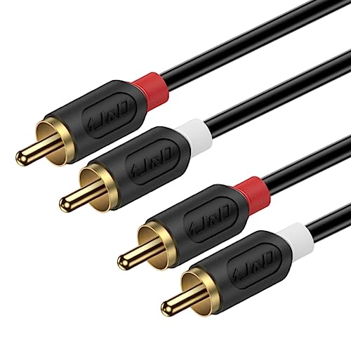 J&D 1.8 m Cinch Kabel, Stereo Audio Kabel 2 x 2 Cinch für HiFi-Anlage, HiFi-Receiver, Heimkino, Blu-Ray Player J&D 1.8 m Cinch Kabel, Stereo Audio Kabel 2 x 2 Cinch für HiFi-Anlage, HiFi-Receiver, Heimkino, Blu-Ray Player von J&D