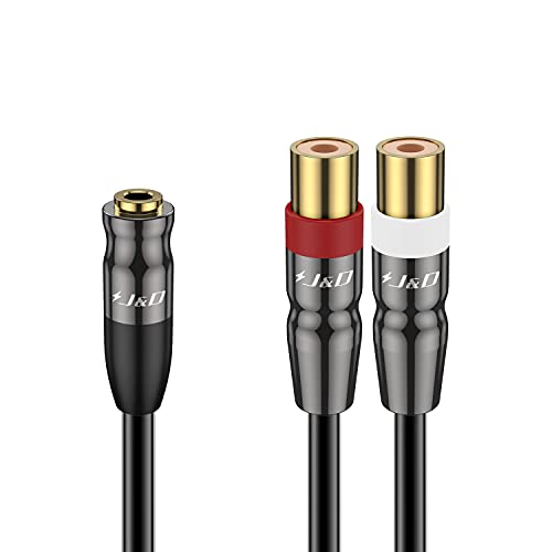 J&D 3.5 mm to 2RCA Kabel, RCA Cable Kupfergehäuse Heavy Duty 3.5mm Weiblich zu 2 RCA Weiblich Stereo Audio Adapter Y Splitter Cinch Kabel, 0.2 Meter J&D 3.5 mm to 2RCA Kabel, RCA Cable Kupfergehäuse Heavy Duty 3.5mm Weiblich zu 2 RCA Weiblich Stereo Audio Adapter Y Splitter Cinch Kabel, 0.2 Meter von J&D