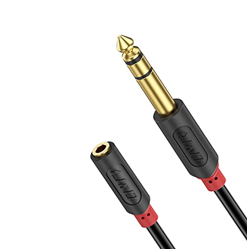 J&D 3.5mm Klinke auf 6.35mm Klinke Adapter, Stereo Audio Klinken Adapter Kabel 6.3 auf 3.5 Klinkenstecker Adapter, 24K Vergoldete für Verstärker, Kopfhörer, Lautsprecher - 2,7m J&D 3.5mm Klinke auf 6.35mm Klinke Adapter, Stereo Audio Klinken Adapter Kabel 6.3 auf 3.5 Klinkenstecker Adapter, 24K Vergoldete für Verstärker, Kopfhörer, Lautsprecher - 2,7m von J&D