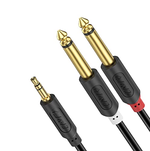 J&D 3.5mm Klinke auf Dual 6.35mm Mono Y AudioKabel 0.9M, 3.5mm auf 2X 6.35mm Kabel, Vergoldete Verbindung 6.35mm klinkenstecker auf 3.5mm Klinke Audio Splitter Digital Interface Instrument Kabel J&D 3.5mm Klinke auf Dual 6.35mm Mono Y AudioKabel 0.9M, 3.5mm auf 2X 6.35mm Kabel, Vergoldete Verbindung 6.35mm klinkenstecker auf 3.5mm Klinke Audio Splitter Digital Interface Instrument Kabel von J&D