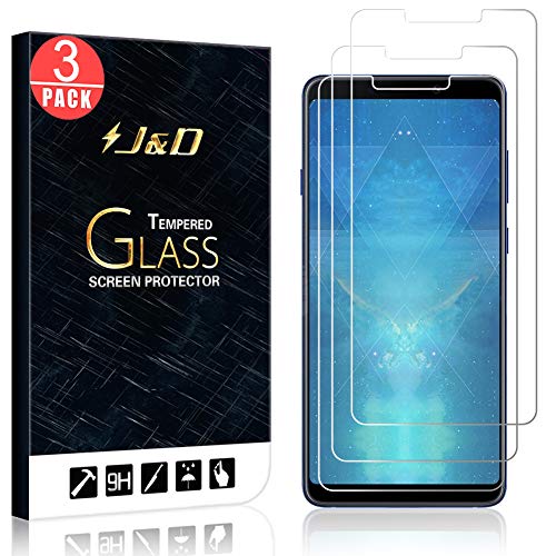 J&D Aktualisierte Version Kompatibel für 3er Packung Galaxy A9 2018 Display Schutzglas, Vorgespanntes Glas Nicht Ganze Deckung Kristallklare Sicht in HD-Qualität für Samsung Galaxy A9 2018 von J&D