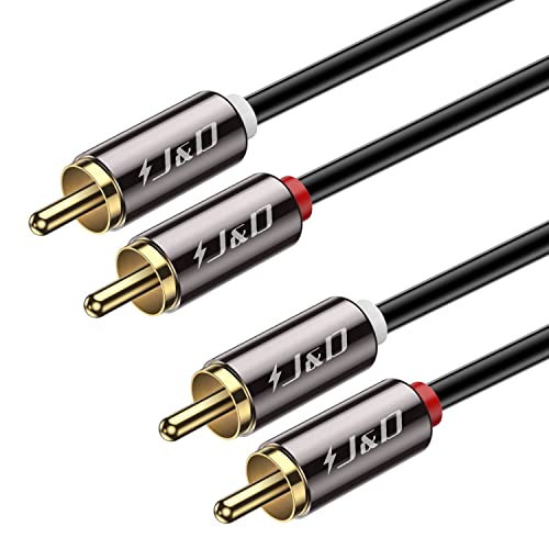 J&D Cinch Audio Kabel, Goldbeschichtet 2 Cinch Männlich zu Männlich Stereo Audio kabel, 1.2m J&D Cinch Audio Kabel, Goldbeschichtet 2 Cinch Männlich zu Männlich Stereo Audio kabel, 1.2m von J&D