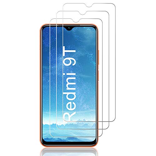 J&D Displayschutz Kompatibel für Redmi 9T Gehärtetes Glas Schutzfolie, 3 Stücke Vorgespanntes Glas Nicht Ganze Displayschutzfolie Deckung Glas für Redmi 9T von J&D