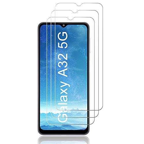J&D Displayschutz Kompatibel für Samsung Galaxy A32 5G/Galaxy A13 5G/Galaxy A33 5G Gehärtetes Glas Schutzfolie, 3-Pack Vorgespanntes Glas Nicht Ganze Displayschutzfolie Deckung Glas für Galaxy A32 5G von J&D