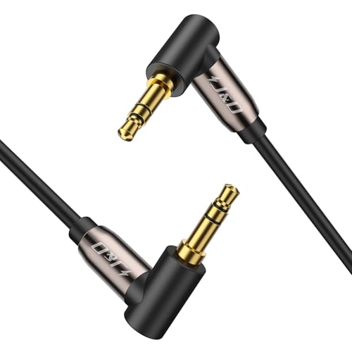 J&D Goldbeschichtet 3,5mm Stereo Audio Aux Kabel 90° Rechter Winkel Kompatibel für iPhone und die meisten Telefongeräte, Lautsprecher und alle andere Geräte, 4.9 Meter J&D Goldbeschichtet 3,5mm Stereo Audio Aux Kabel 90° Rechter Winkel Kompatibel für iPhone und die meisten Telefongeräte, Lautsprecher und alle andere Geräte, 4.9 Meter von J&D