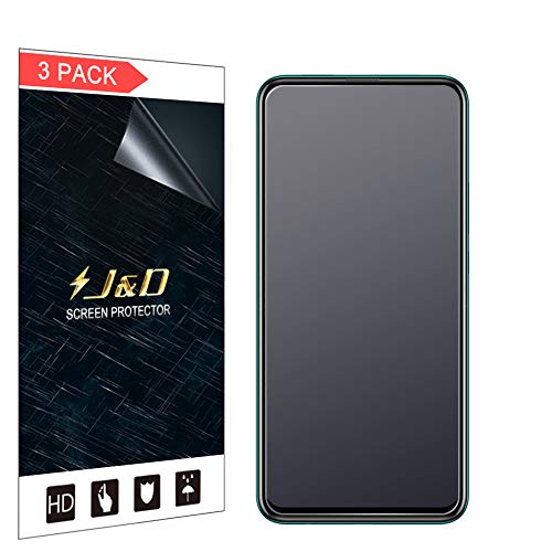 J&D Kompatibel für Huawei P Smart Z Schutzfolie, 3er Packung [Antireflektierend] [Anti Fingerabdruck] [Nicht Ganze Deckung] Matte Folie Displayschutzfolie für Huawei P Smart Z Displayschutz von J&D