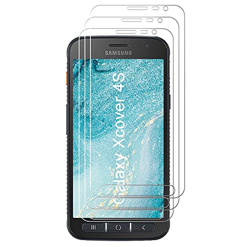 J&D Kompatibel für Samsung Galaxy Xcover 4S/Samsung Galaxy Xcover 4 Gehärtetes Glas Schutzfolie, 3-Pack Vorgespanntes Glas Nicht Ganze Deckung Glas Displayschutz für Galaxy Xcover 4S Galaxy Xcover 4 von J&D