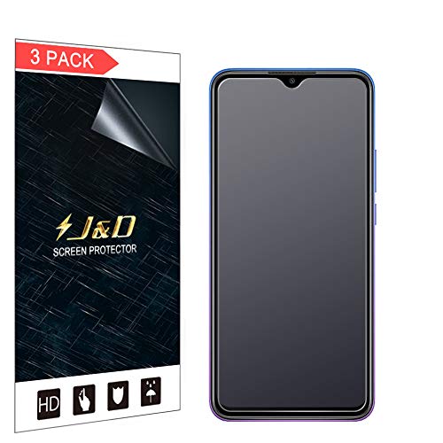 J&D Kompatibel für Xiaomi Redmi 9 Schutzfolie, 3er Packung [Antireflektierend] [Nicht Ganze Deckung] [Anti Fingerabdruck] Matte Folie Displayschutzfolie für Redmi 9 Displayschutz von J&D