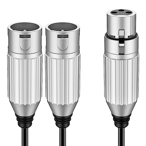 J&D XLR Splitter Kabel, PVC Ummanteltes Ausgeglichen Mikrofonsteckerkabel, 2 Stecker auf Buchse 3 Pin Jack Y Splitter Adapter für Record Mixer AMP Limiter Lautsprecher, 0,48 Meter J&D XLR Splitter Kabel, PVC Ummanteltes Ausgeglichen Mikrofonsteckerkabel, 2 Stecker auf Buchse 3 Pin Jack Y Splitter Adapter für Record Mixer AMP Limiter Lautsprecher, 0,48 Meter von J&D