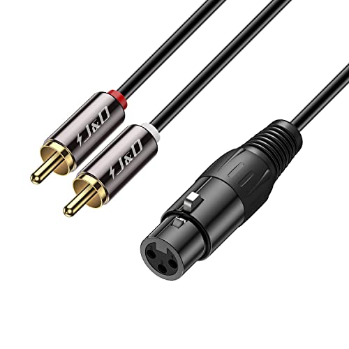 J&D XLR auf Dual-Cinch Y Splitter Patch Kabel, PVC Geschält Unbalanced 2x RCA Männlich zu XLR Weiblich Stereo Audio Verbinden Adapterkabel für Lautsprecher Kondensatormikrofon AMP, 2,7 Meter J&D XLR auf Dual-Cinch Y Splitter Patch Kabel, PVC Geschält Unbalanced 2x RCA Männlich zu XLR Weiblich Stereo Audio Verbinden Adapterkabel für Lautsprecher Kondensatormikrofon AMP, 2,7 Meter von J&D