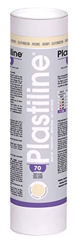J. Herbin Herbin 1170T - Plastilin für den Modellbau, 1 kg, zum modelieren, HG70, sehr hart, 1 Dose, Elfenbein von PLASTILINE