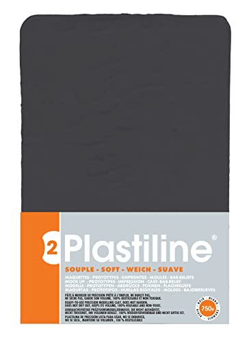 Herbin 7950T - Plastiline, 750g, Härte weich, ideal zum Modellieren, 100% wiederverwendbar, Schwarz von J. Herbin