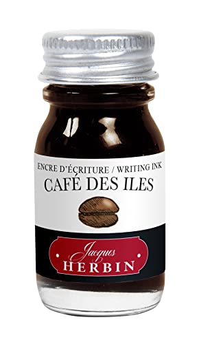 J.Herbin 11546T Tinteflakon für Füller, 10 ml kaffeebraun von J. Herbin