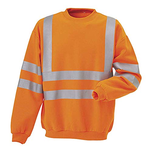 J.A.K. 111151103 Serie 11115 65% Polyester/35% Baumwolle Sweatshirt, EN 20471, Klasse 3, Orange, L Größe von J.A.K.