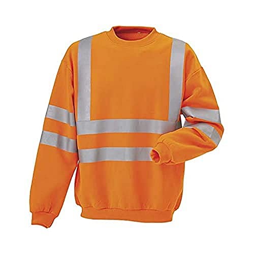 J.A.K. 111152907 Serie 11115 65% Polyester/35% Baumwolle Sweatshirt, EN 20471, Klasse 3, orange , 4XL Größe von J.A.K.