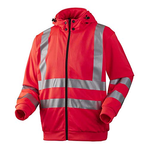 J.A.K. 111435207 Serie 11143 65% Polyester/35% Baumwolle Sweatjacke mit Abnehmbarer Kapuze, EN 20471, Klasse 3, Rot, 4XL Größe J.A.K. 111435207 Serie 11143 65% Polyester/35% Baumwolle Sweatjacke mit Abnehmbarer Kapuze, EN 20471, Klasse 3, Rot, 4XL Größe von J.A.K.