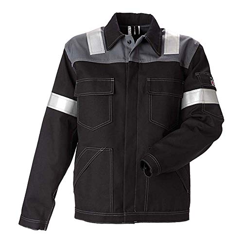 J.A.K. 120025102 Serie 12002 65% Baumwolle/34% Polyester/1% Negastat Blousonjacke, Schwarz/Grau, M Größe von J.A.K.