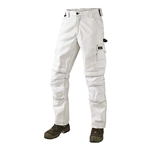 J.A.K. 150004076 Serie 1500 60% Baumwolle/40% Polyester Bundhose, Weiß, 44 R (30/32) Größe von J.A.K.