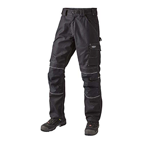 J.A.K. 150012B108 Serie 1500 60% Baumwolle/40% Polyester Bundhose, Schwarz, 60 L (42/35) Größe von J.A.K.