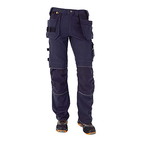 J.A.K. 150105112 Serie 1501 60% Baumwolle/40% Polyester Bundhose mit Hängetaschen, Marine, 62 R (44/32) Größe von J.A.K.