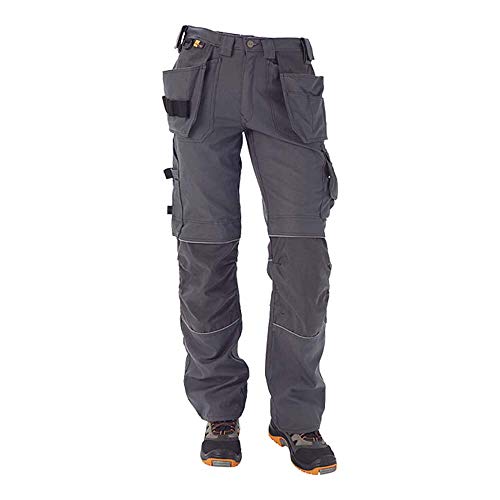 J.A.K. 150114084 Serie 1501 60% Baumwolle/40% Polyester Bundhose mit Hängetaschen, Grau, 48 R (34/32) Größe von J.A.K.