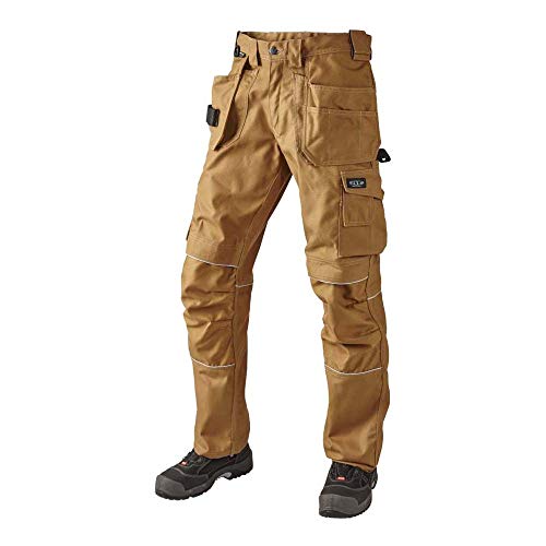 J.A.K. 150117B124 Serie 1501 60% Baumwolle/40% Polyester Bundhose mit Hängetaschen, Camel, 68 L (49/35) Größe von J.A.K.