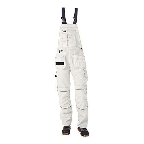 J.A.K. 150304128 Serie 1503 60% Baumwolle/40% Polyester Latzhose, Weiß, 70 R (50/32) Größe von J.A.K.