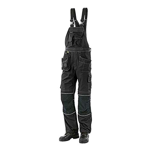 J.A.K. 150312B108 Serie 1503 60% Baumwolle/40% Polyester Latzhose, Schwarz, 60 L (42/35) Größe von J.A.K.