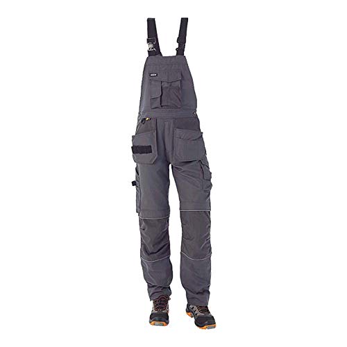 J.A.K. 150314116 Serie 1503 60% Baumwolle/40% Polyester Latzhose, Grau, 64 R (46/32) Größe von J.A.K.