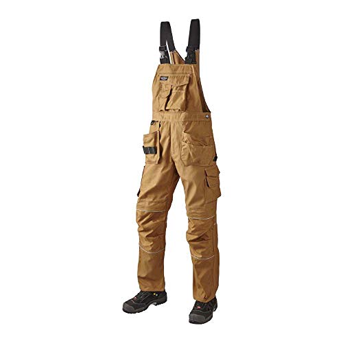 J.A.K. 150317B124 Serie 1503 60% Baumwolle/40% Polyester Latzhose, Camel, 68 L (49/35) Größe von J.A.K.