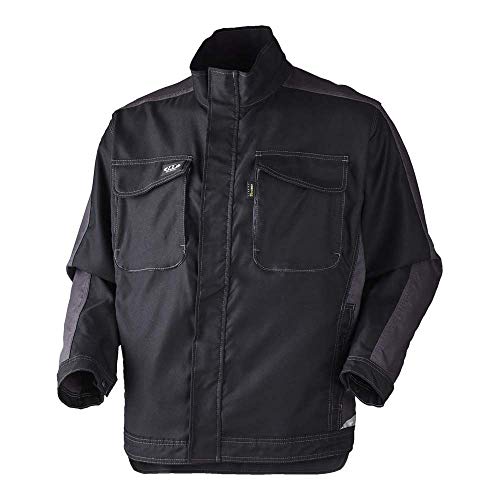 J.A.K. 16025103 Serie 1602 65% Polyester/35% Baumwolle Blousonjacke, Schwarz/Grau, L Größe von J.A.K.