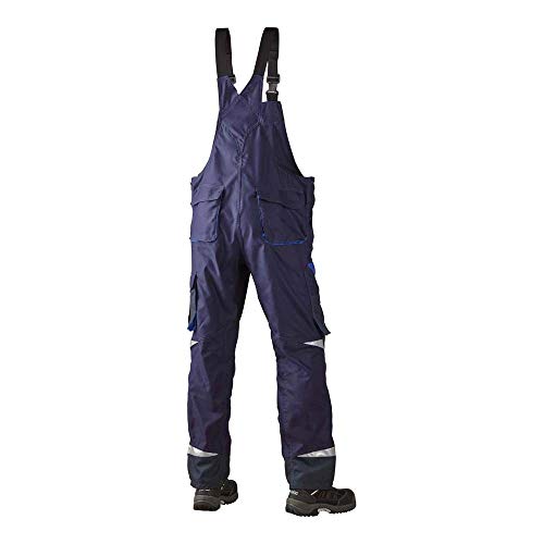 J.A.K. 160346076 Serie 1603 65% Polyester/35% Baumwolle Latzhose, Marine/Königsblau, 44 R (30/32) Größe von J.A.K.