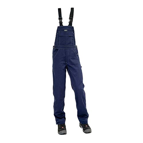 J.A.K. 510305100 Serie 5103 65% Polyester/35% Baumwolle Latzhose, Marine, 56 R/L (39/32-39/35) Größe von J.A.K.