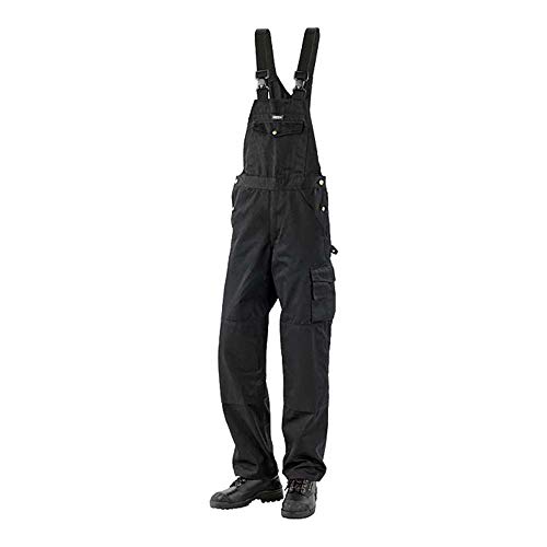 J.A.K. 910312088 Serie 9103 65% Polyester/35% Baumwolle Latzhose, Schwarz, 50 R (35/32) Größe von J.A.K.