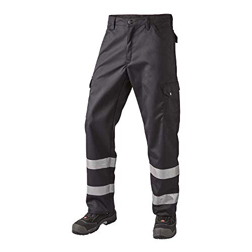 J.A.K. 9121RE12084 Serie 9121 65% Polyester/35% Baumwolle Bundhose mit Reflex, Schwarz, 48 R (34/32) Größe von J.A.K.