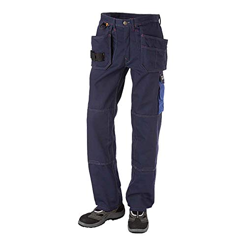 J.A.K. 920446080 Serie 9204 65% Polyester/35% Baumwolle Bundhose mit Hängetaschen, Marine/Königsblau, 46 R (32/32) Größe von J.A.K.