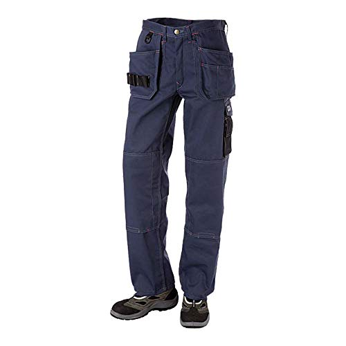 J.A.K. 920452128 Serie 9204 65% Polyester/35% Baumwolle Bundhose mit Hängetaschen, Petrol/Schwarz, 70 R (50/32) Größe von J.A.K.