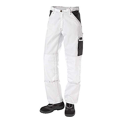 J.A.K. 920615104 Serie 9206 65% Polyester/35% Baumwolle Bundhose, Weiß/Grau, 58 R (41/32) Größe von J.A.K.