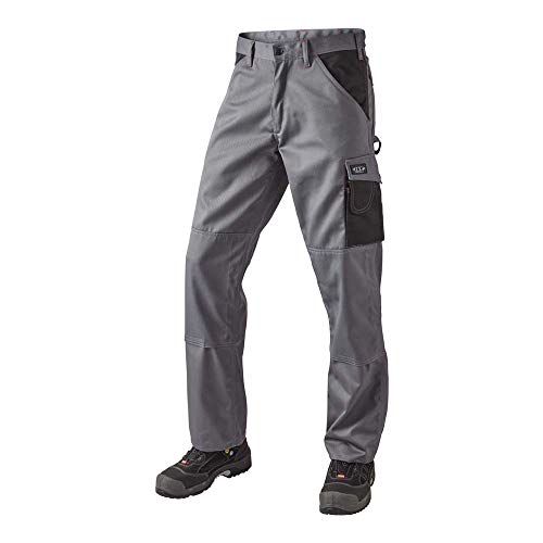 J.A.K. 920650076 Serie 9206 65% Polyester/35% Baumwolle Bundhose, Grau/Schwarz, 44 R (30/32) Größe von J.A.K.