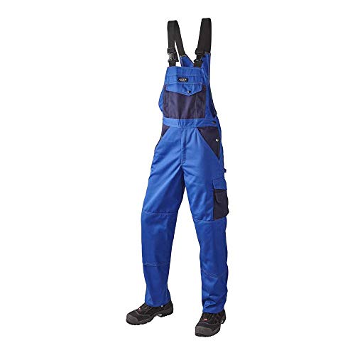 J.A.K. 920718112 Serie 9207 65% Polyester/35% Baumwolle Latzhose, Königsblau/Marine, 62 R (44/32) Größe von J.A.K.