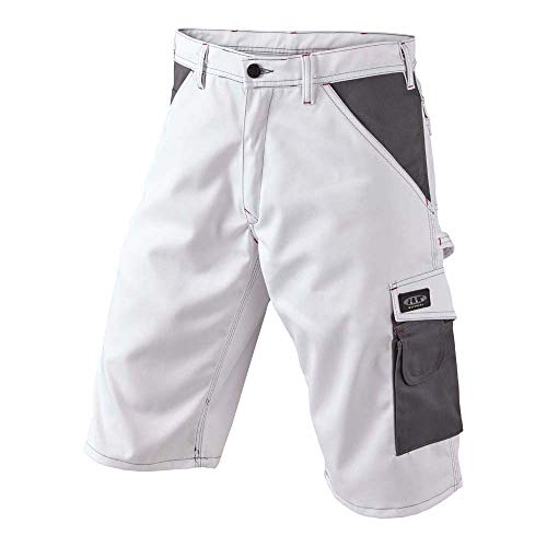 J.A.K. 921015076 Serie 9210 65% Polyester/35% Baumwolle Shorts, Weiß/Grau, 44 (30) Größe von J.A.K.