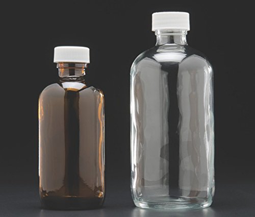 JG Finneran D0167-32 Bernsteinfarbenes Borosilikatglas, Standard-Flasche ohne Verschluss, 33-400 mm Gewindegröße, 32 oz Fassungsvermögen, 12 Stück von J.G. Finneran