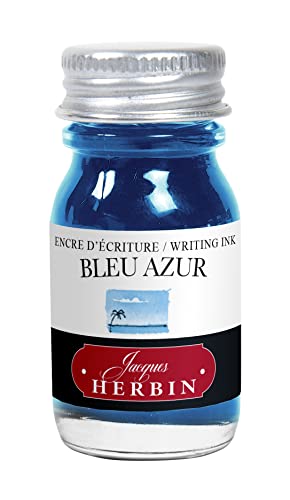 J.Herbin 11512T (1 Tinteflakon 10 ml für Füller) azurblau von J.Herbin