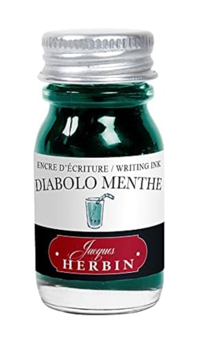J.Herbin 11533T Tinteflakon für Füller, 10 ml pfefferminzgrün von J. Herbin